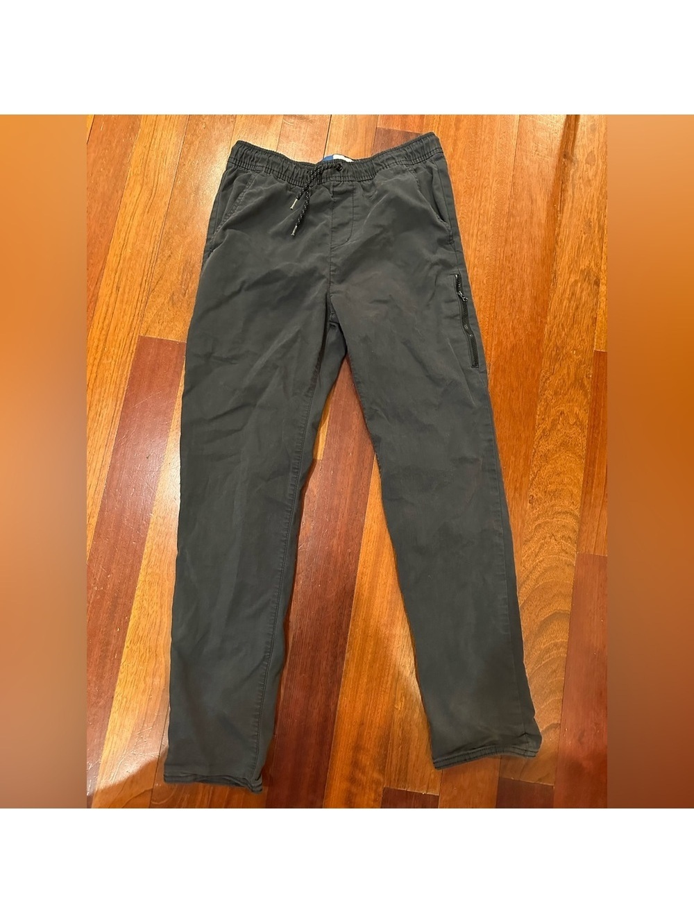 Old Navy Boys Black Drawstring Cargo Pants XL 14/16